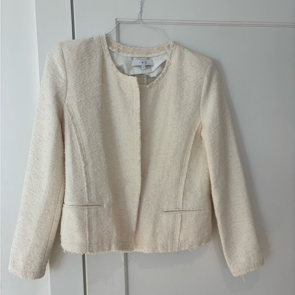 IRO Cream Textured Women's Blazer